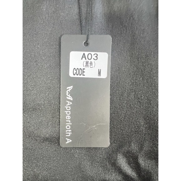 Apperloth A Pants SZ M Faux Leather Skinny High Rise Womens Modern black NEW - Picture 4 of 8